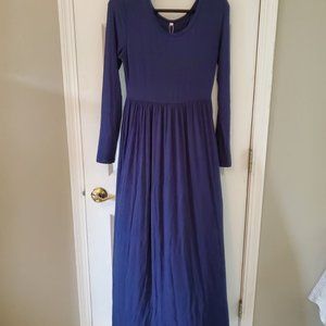 Navy blue maxi dress